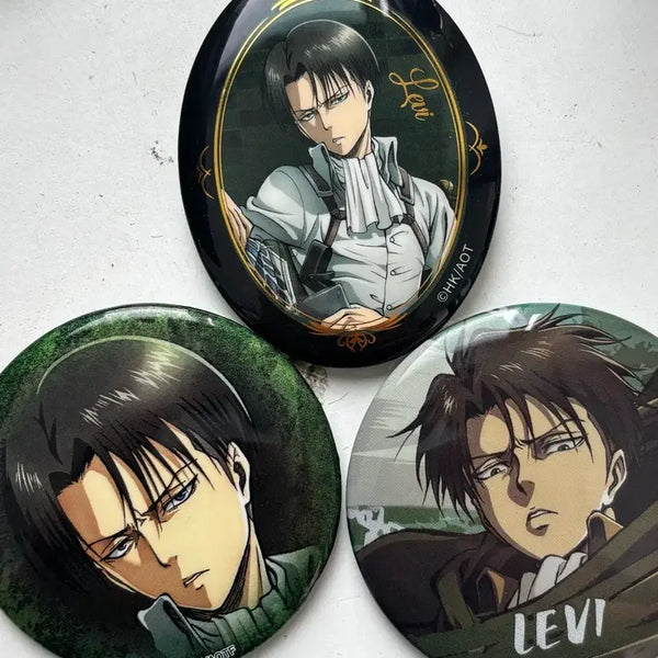 [BUNJANG] Levi Ackerman Can Badge Set / 리바이 아커만 캔뱃지 일괄