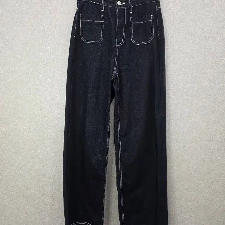 [BUNJANG] Poster Stitch Wide Denim Pants / 포스터 스티치 와이드 데님 팬츠 POSTER