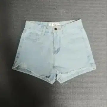 [BUNJANG] Light Blue Distressed Denim Shorts Size S / 연청반바지 S