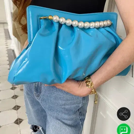 [BUNJANG] Jouloug Blue Clutch Bag / 새상품 줄로그 블루 클러치백