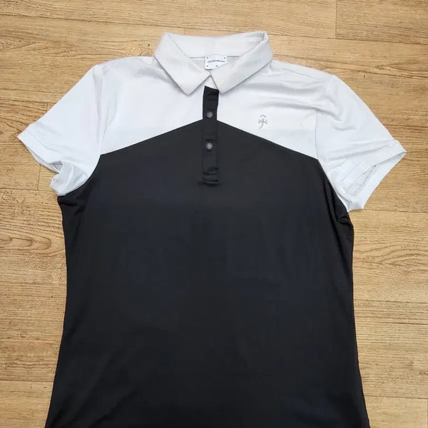 [BUNJANG] Castelbajac Golf Wear Short Sleeve Polo Shirt Black/White / 까스텔바작 골프웨어 반팔 카라티 블랙/화이트
