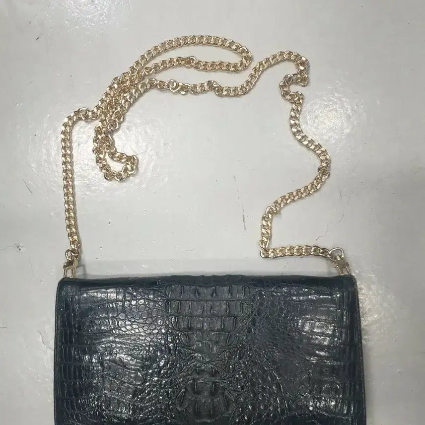 [BUNJANG] JOYS Real Crocodile Leather Chain Bag / JOYS 리얼악어 가죽 체인백