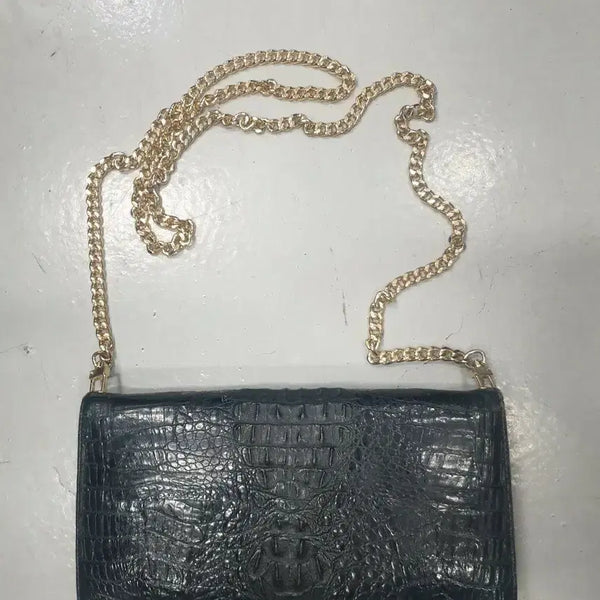 [BUNJANG] JOYS Real Crocodile Leather Chain Bag / JOYS 리얼악어 가죽 체인백