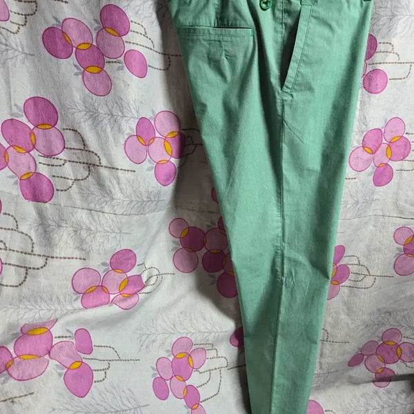 [BUNJANG] KYJ Premium Men's Golf Span Cotton Pants Mint 38 / KYJ 골프 남성 면바지 38사이즈 민트색