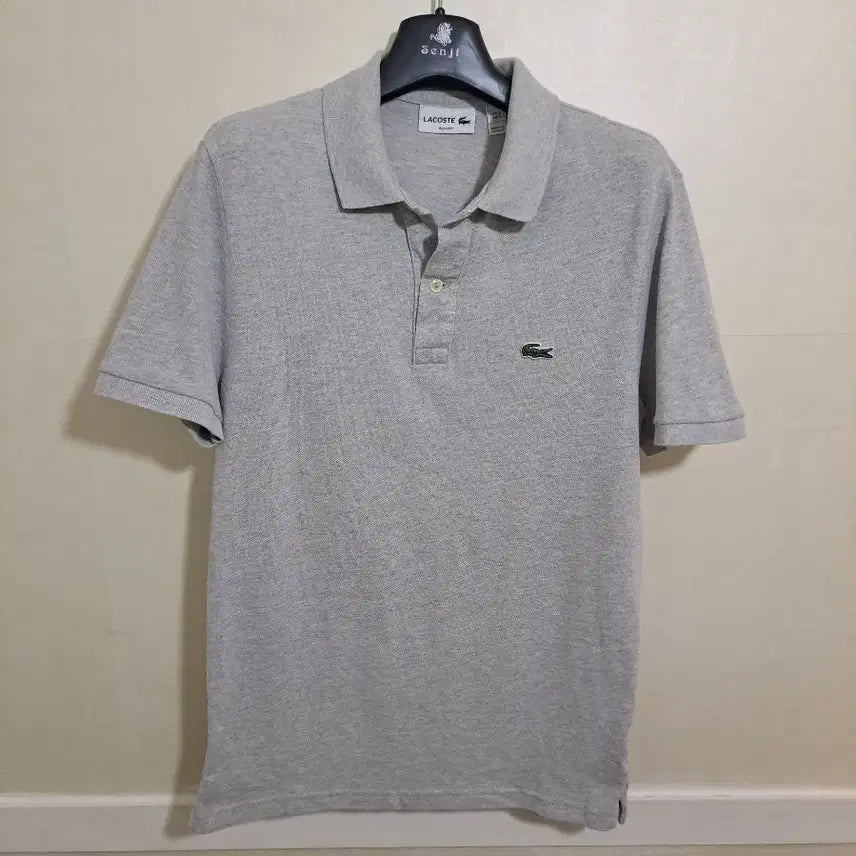 [BUNJANG] Lacoste Short Sleeve Polo Shirt Grey Size 95 / 라코스테 반팔 카라티 그레이 95사이즈