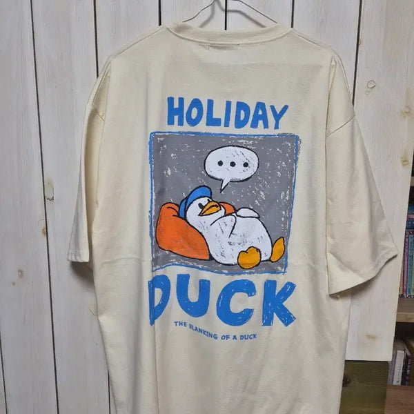 [BUNJANG] Men's Duck Graphic T-Shirt / 남성 오리 그래픽 반팔티  (새상품)