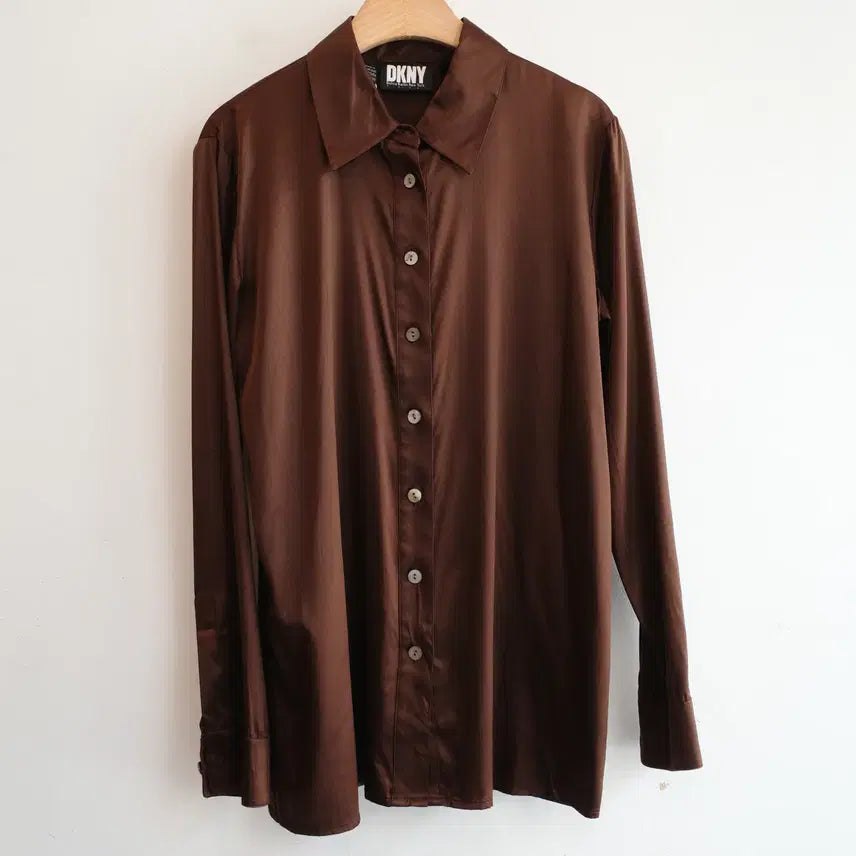 [BUNJANG] DKNY Silk Blend Shirt / DKNY 실크 셔츠