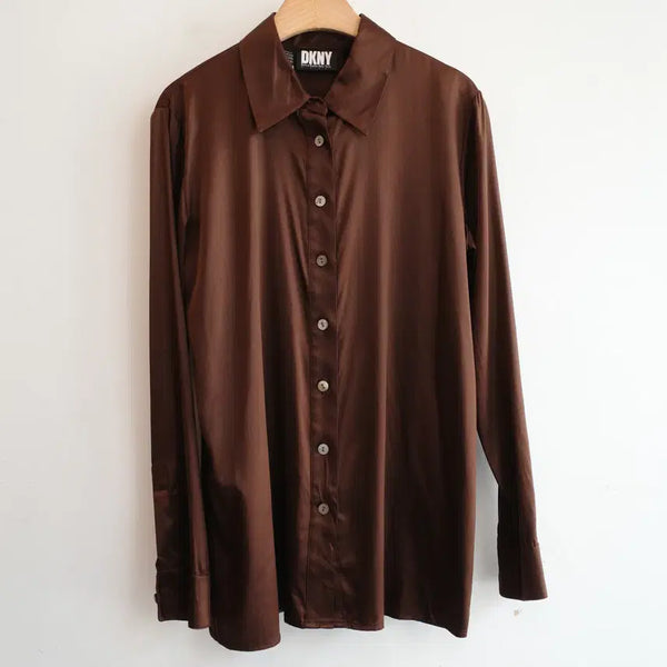 [BUNJANG] DKNY Silk Blend Shirt / DKNY 실크 셔츠