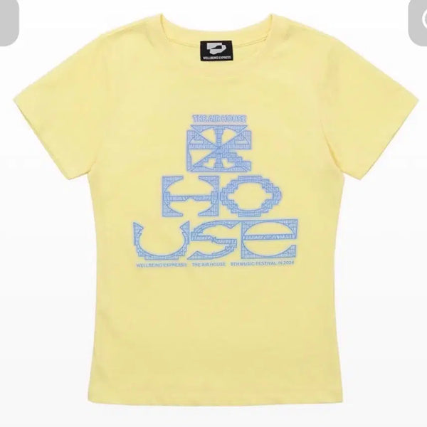 [BUNJANG] Wellbeing Express Grid Symbol Half Sleeve T-Shirt (M) / 웰빙익스프레스 반팔 Grid Symbol Half Sleeve