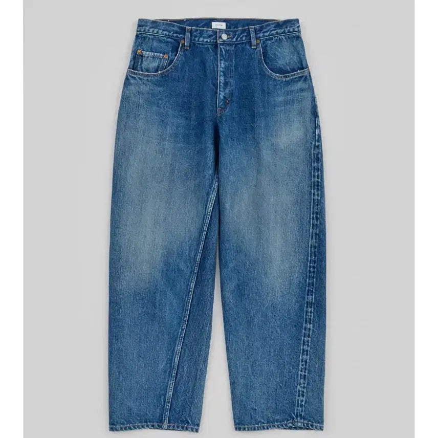 [BUNJANG] Sioata Baggy 5-Pocket Pants Medium Dark Blue / [30 실측확인]시오타 배기 5포켓 팬츠 미디엄 다크블루 데미지
