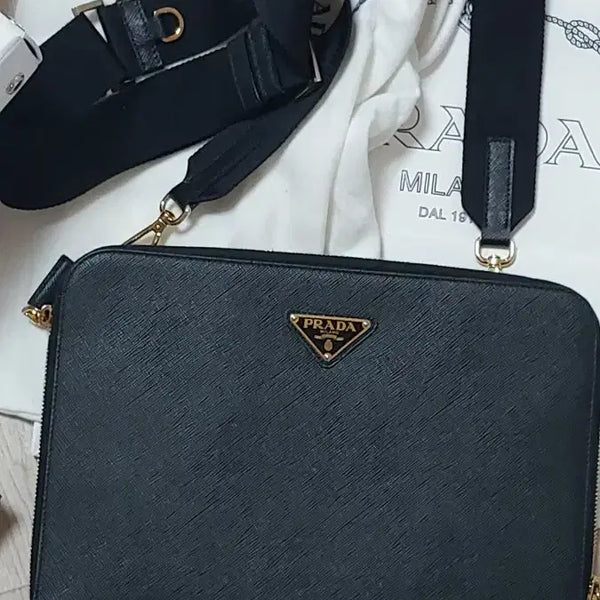 [BUNJANG] Prada Saffiano Leather Crossbody & Clutch Bag / 프라다 사피아노 크로스앤클러치백 주말할인