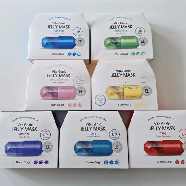 [BUNJANG] Banobagi Vita Genic Jelly Mask Pack Set (10 Sheets) / 바노바기 비타 제닉 젤리 마스크팩 1박스 10매입