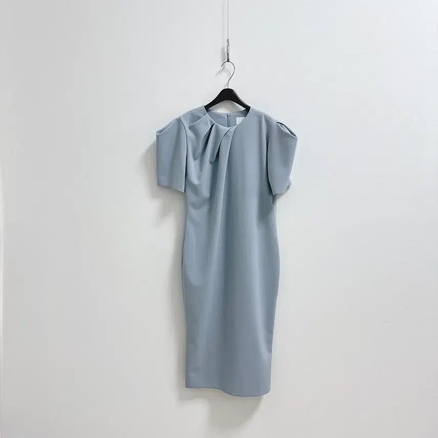 [BUNJANG] Aekon Drape One-Piece Dress / 에콘 드레이프 원피스