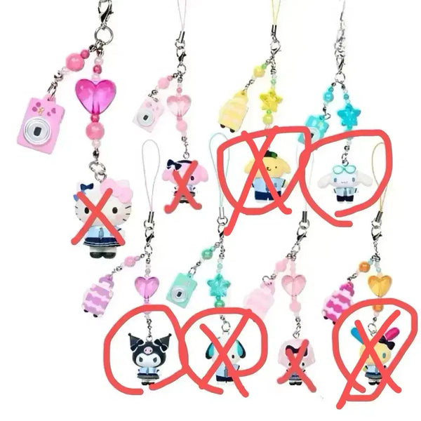 [BUNJANG] Sanrio Kirameki School Trip Series Random Strap / 산리오 키라메키 수학여행 시리즈 랜덤 스트랩