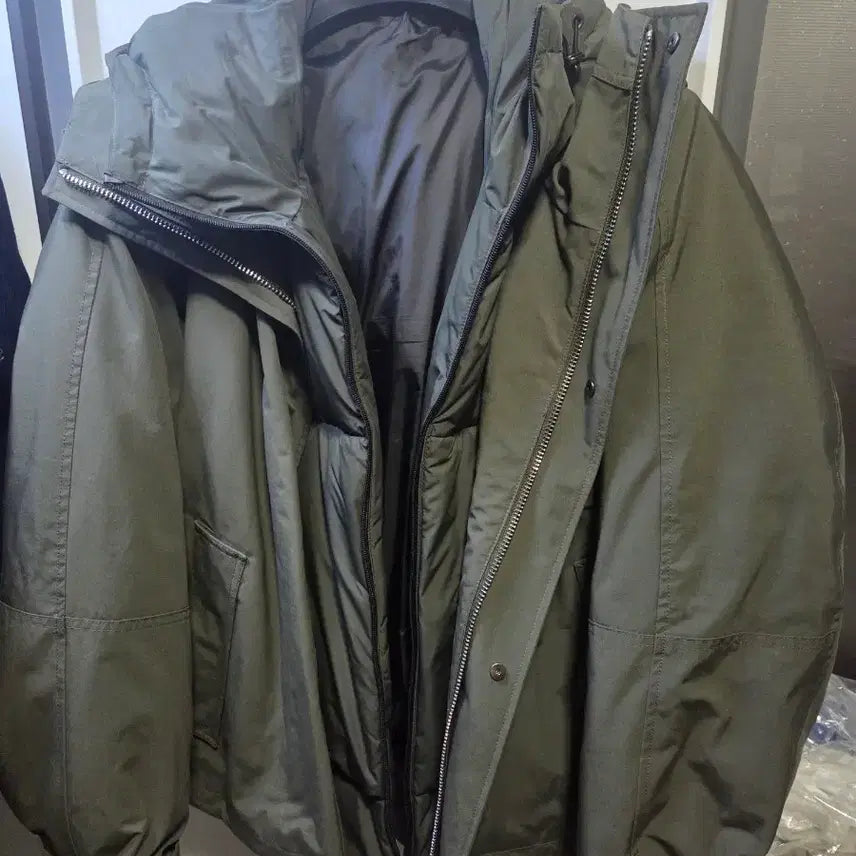 [BUNJANG] Solid Homme Shell Parka Khaki Size 48 FW / 솔리드옴므 쉘파카 48사이즈 23fw 새것컨디션