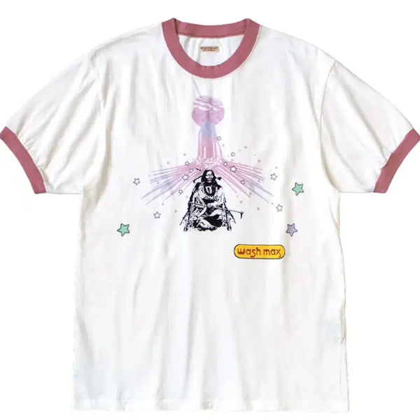 [BUNJANG] Kapital 20 Tencel Ringer T-Shirt White / 1) 캐피탈 20 텐지쿠 링거 티셔츠 런드리 맥스 치프 Pt 화이트