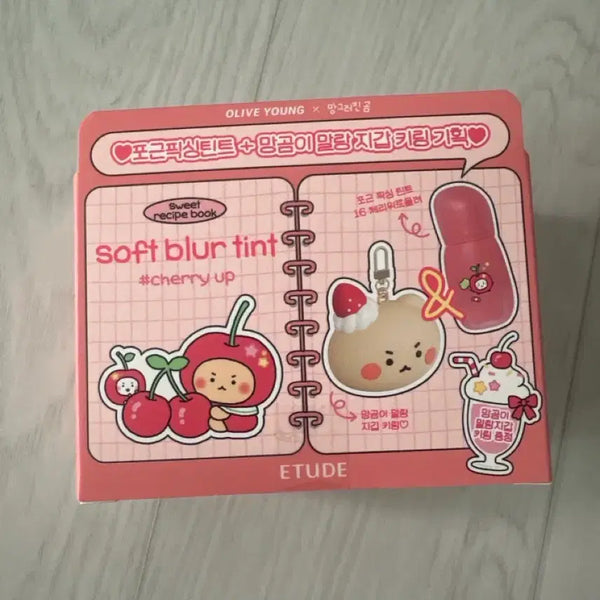 [BUNJANG] Etude Cozy Fixing Tint Mangmoong Edition #16 Cherry Up / 에뛰드 포근 픽싱 틴트 망곰 에디션 16 체리위로올려