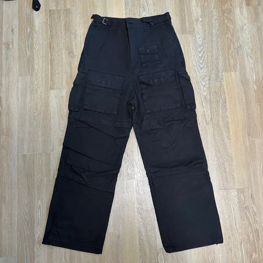 [BUNJANG] Project GR Convertible Tactical Cargo Pants Black / [1] 프로젝트GR 컨버터블 택티컬 카고 팬츠 블랙