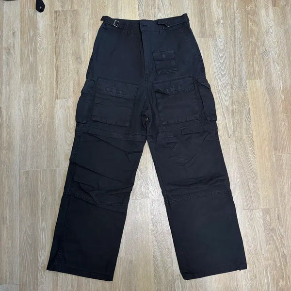 [BUNJANG] Project GR Convertible Tactical Cargo Pants Black / [1] 프로젝트GR 컨버터블 택티컬 카고 팬츠 블랙