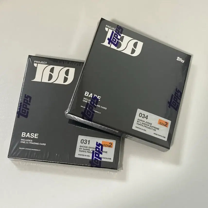 [BUNJANG] 2022 Topps Project 100 Shohei Ohtani & Aaron Judge Sealed Box Set / 2022 탑스 프로젝트100 오타니쇼헤이 & 애런저지 카드 미개봉 박스