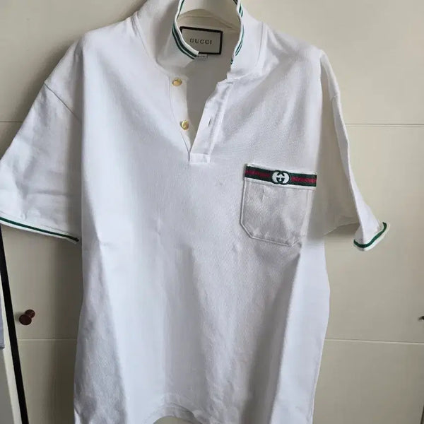 [BUNJANG] Gucci Polo Shirt White / 구찌 카라티 화이트