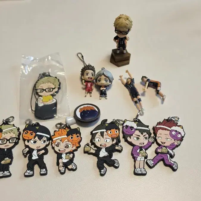 [BUNJANG] Haikyuu!! Oni Rubber Keychain Set / 하이큐 오니 고무 키링 세트