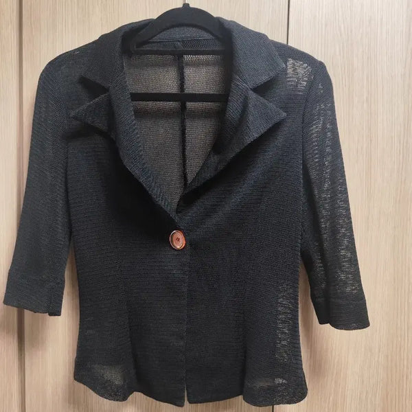 [BUNJANG] Mesh Women's Jacket Black / 최종가격내림)메쉬 여성 자켓 블랙