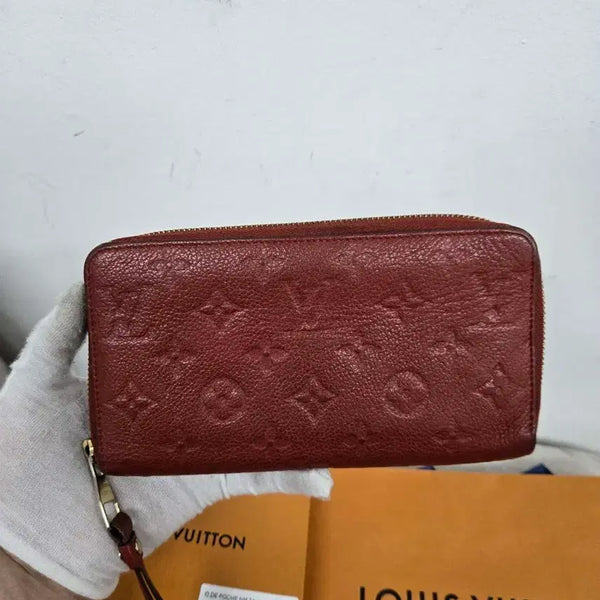 [BUNJANG] Louis Vuitton Monogram Empreinte Zippy Wallet Long Wallet / [보증서 정품] 루이비통 앙프레뜨 지피월릿 장지갑