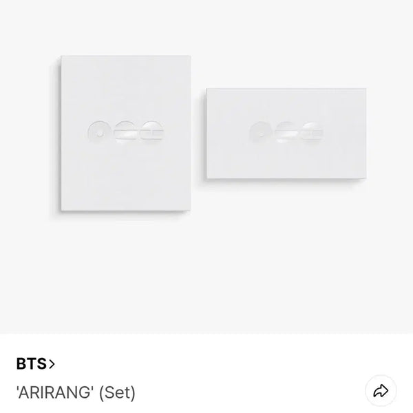 [BUNJANG] BTS Arirang Album Set (Sealed) / 방탄 BTS 아리랑 앨범 세트 ARIRANG Set 미개봉