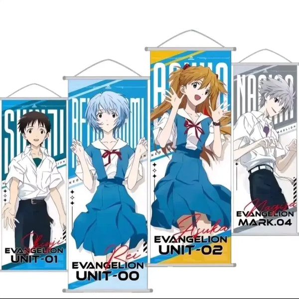 [BUNJANG] Evangelion Tapestry Set - Shinji, Rei, Asuka, Kaworu / [일괄] 에반게리온 태피스트리 신지레이아스카카오루