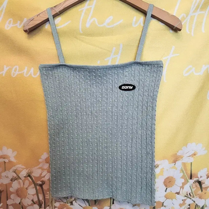 [BUNJANG] ORDINARY Cable Knit Camisole - Free Size / ORDINARY 케이블 니트 나시 F