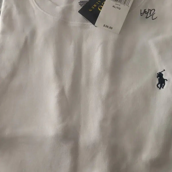 [BUNJANG] Polo Ralph Lauren White Short Sleeve PK T-Shirt XL/TG / 폴로 랄프로렌 흰색 반팔 pk 티셔츠 XL/TG