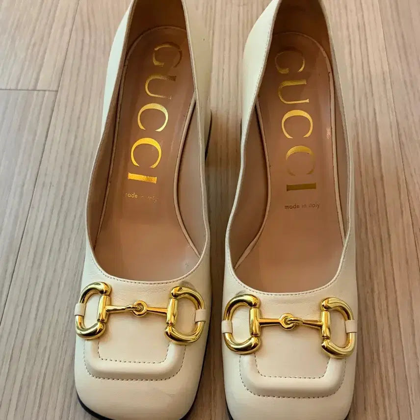 [BUNJANG] Gucci Women's Penny Loafers Beige / 구찌 여성 페니로퍼 베이지