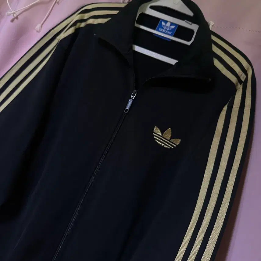 [BUNJANG] Adidas Firebird Track Top Jacket Black Gold / 아디다스져지 아디다스 파이어버드 블랙 골드 검골 트랙탑 집업 불꽃져지