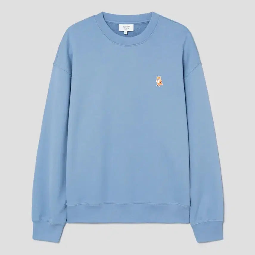 [BUNJANG] Maison Kitsuné Standing Fox Comfort Sweatshirt Powder Blue / [L]메종 키츠네 스탠딩 폭스 컴포트 스웨트셔츠 파우더 블루 맨투맨