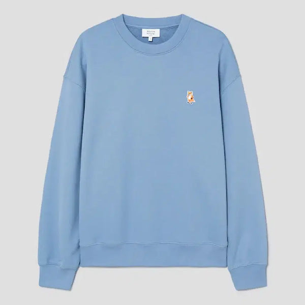 [BUNJANG] Maison Kitsuné Standing Fox Comfort Sweatshirt Powder Blue / [L]메종 키츠네 스탠딩 폭스 컴포트 스웨트셔츠 파우더 블루 맨투맨