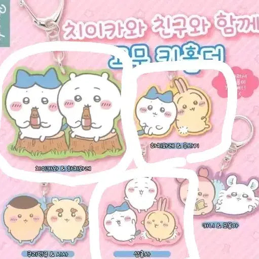 [BUNJANG] Cheekywa Rubber Keychain Assortment / 치이카와 고무 키홀더