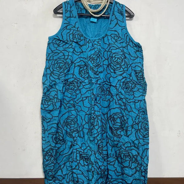 [BUNJANG] N6370 Poplar Linen Sleeveless Maxi Dress / N6370 poplar 우백 인견 롱 원피스.민소매.나시