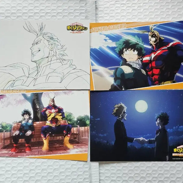 [BUNJANG] All Might & Midoriya 4 Postcard Set - My Hero Academia / 올마이트 미도리야 엽서 4종 세트 히로아카 나히아