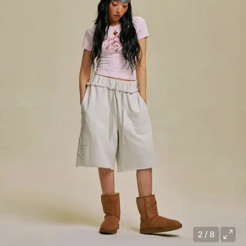 [BUNJANG] GILLAHIVE Bermuda Pants Light Grey / 길라아카이브 버뮤다 팬츠