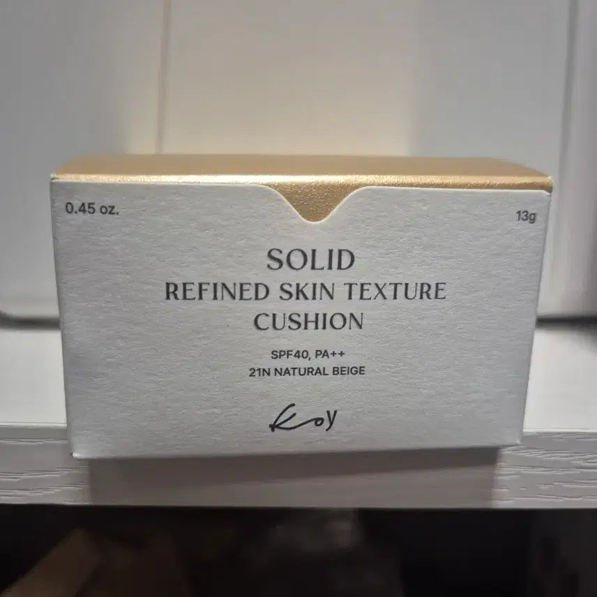 [BUNJANG] Koy Solid Refined Skin Texture Cushion SPF50+ PA++++ (21 Light Beige) / 코이 솔리드 리파인드 스킨 텍스쳐 쿠션 21호