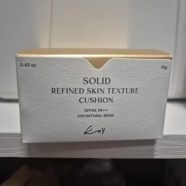 [BUNJANG] Koy Solid Refined Skin Texture Cushion SPF50+ PA++++ (21 Light Beige) / 코이 솔리드 리파인드 스킨 텍스쳐 쿠션 21호
