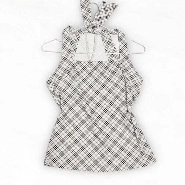 [BUNJANG] Burberry Blue Label Halterneck Ribbon Top / 대대장 버버리 블루라벨 홀터넥 리본