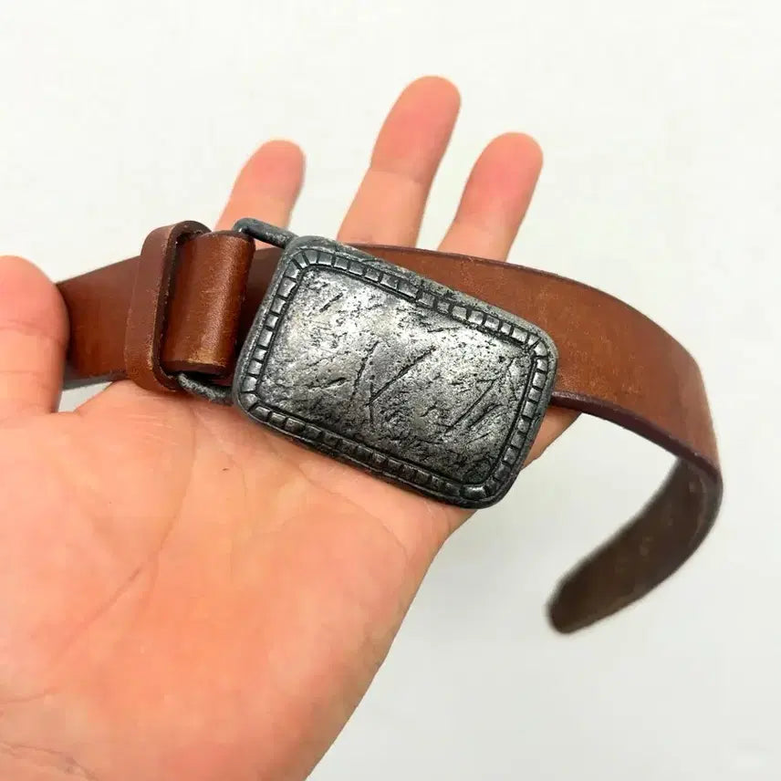 [BUNJANG] 45R 45RPM Leather Belt Size S / 45R 45RPM 레더 벨트 S