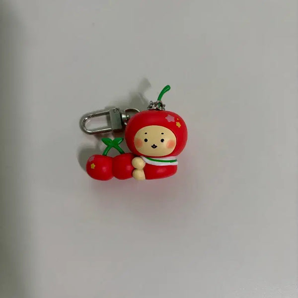 [BUNJANG] Manggeureojin Gom Cherry Keyring / 망그러진곰 올리브영 체리 키링