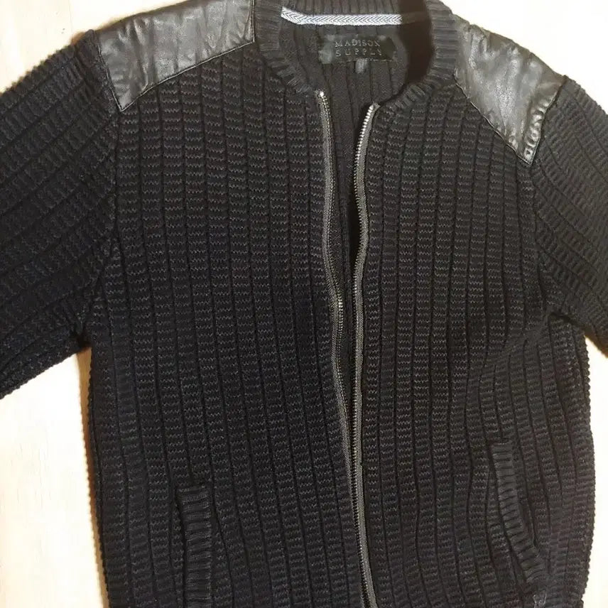 [BUNJANG] Madison Supply Heavy Knit Zip-Up Jacket / 헤비 니트 집업 자켓 L 신축성O 아메카지