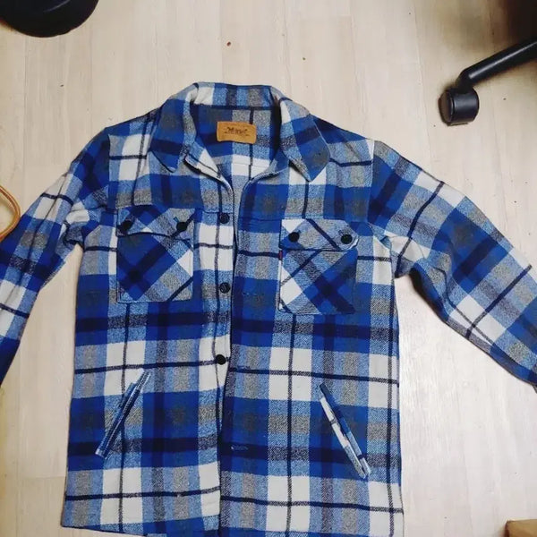 [BUNJANG] Levi's Wool Flannel Jacket Blue / 리바이스 울 자켓 블루 플란넬 L 80-90년대