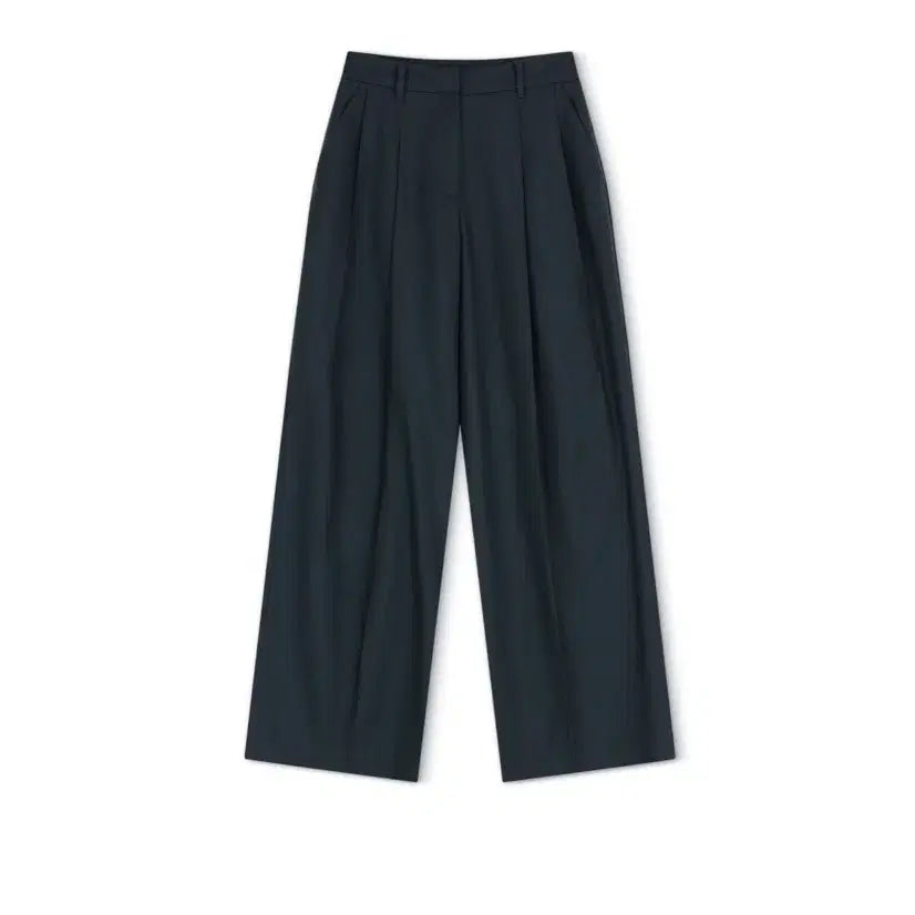[BUNJANG] Abraamoi Wide Trousers Navy / 아비에무아 와이드 트라우저 네이비