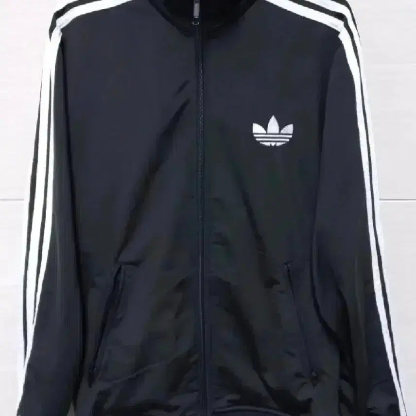[BUNJANG] Adidas Black White Track Top Jersey Zip-Up Size S / 아디다스 블랙 검흰 트랙탑 저지 져지집업 90/S