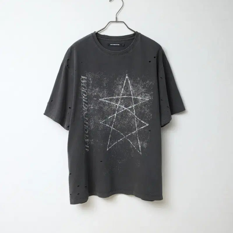 [BUNJANG] Hachingroom VTG Stars Tee Charcoal / (2) 해칭룸 VTG Stars Tee Charcoal 팝니당